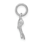 14K White Gold Dolphin Charm